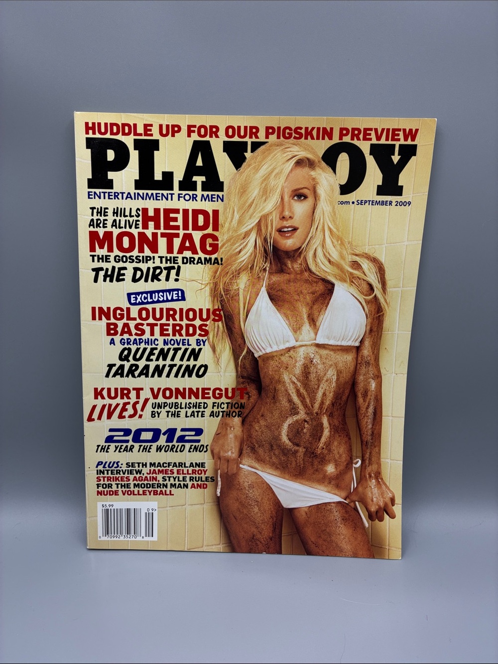 PLAYBOY White Bikini Cover with Heidi Montag The Hills September 2009